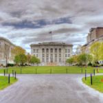 The campus of a medical school in Massachusetts