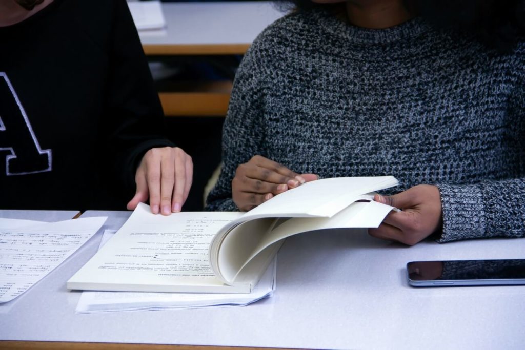 Two students preparing for the CASPer test