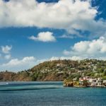 Coast overlooking one of the best Caribbean medical schools